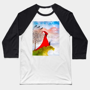 Red Witch Spell for Love Baseball T-Shirt